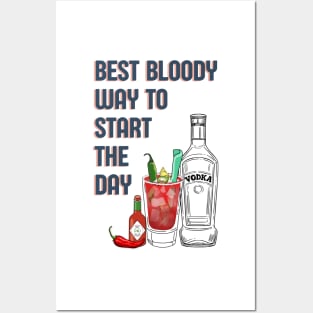 Bloody mary funny vodka cocktail quote Posters and Art